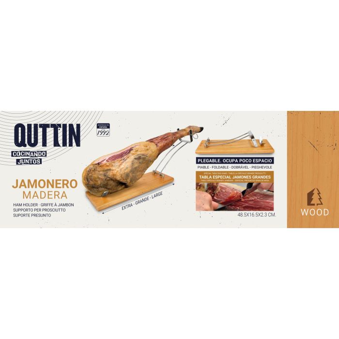 Jamonero Plegable de Madera Quttin (4 Unidades) 2 Jamonero Plegable de Madera Quttin (4 Unidades) 2