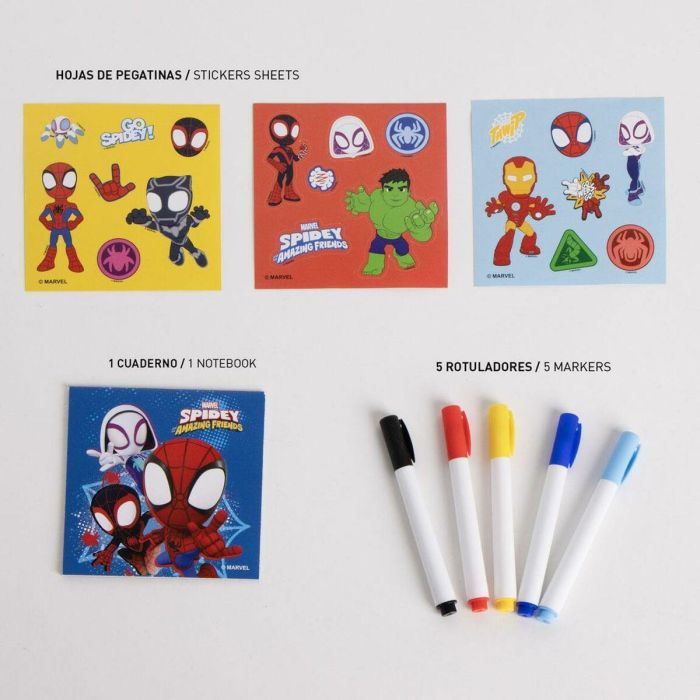 Cerdá Diy Set Mochila Spidey para Niños +3 Años Roja 30x38x14 cm 5