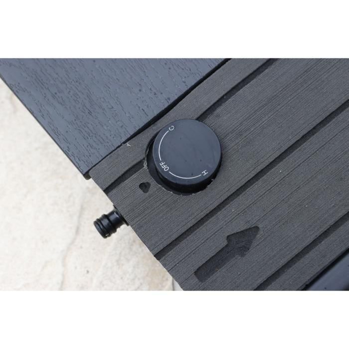 Soporte de ducha solar UBBINK - Reserva de agua de 20 litros - Antracita 5 Soporte de ducha solar UBBINK - Reserva de agua de 20 litros - Antracita 5