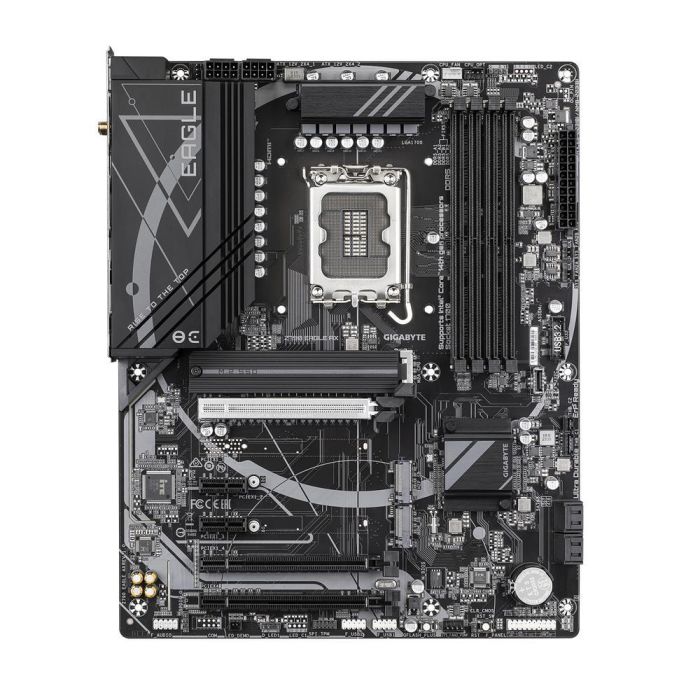 GIGABYTE Z790 EAGLE AX Placa Base ATX Intel Z790 LGA 1700 DDR5 7600MHz Wi-Fi 6E 2.5GbE p/ Core 12ª-14ª Gen 1 GIGABYTE Z790 EAGLE AX Placa Base ATX Intel Z790 LGA 1700 DDR5 7600MHz Wi-Fi 6E 2.5GbE p/ Core 12ª-14ª Gen 1