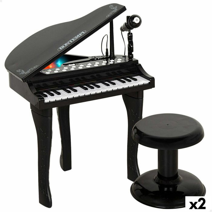 Piano Educativo Aprendizaje Bontempi 40 x 62 x 33 cm (2 Unidades)