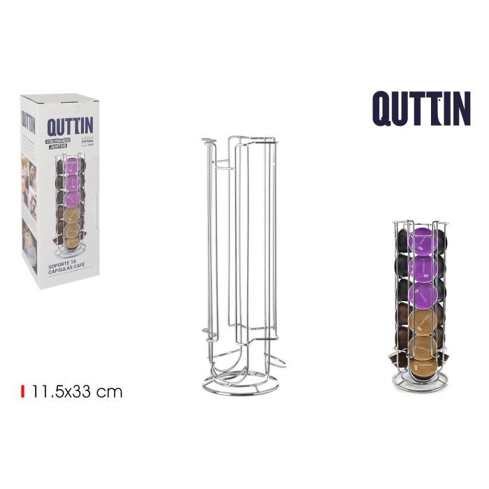Quttin Soporte para Cápsulas de Café 18 Piezas 11.5x33 cm (6 Unidades) 0 Quttin Soporte para Cápsulas de Café 18 Piezas 11.5x33 cm (6 Unidades) 0