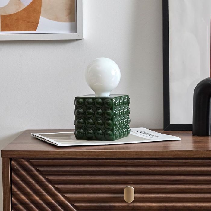 Lámpara Cerámica Verde Home Deco Factory 5 Lámpara Cerámica Verde Home Deco Factory 5