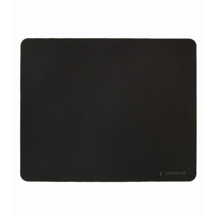 Gembird MP-S-BK-M Alfombrilla para Ratón Negra, Antideslizante, 220x260 mm