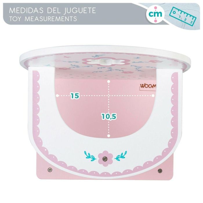 Trona Woomax 25 x 55 x 20 cm Muñecas Blanco Rosa 2 Unidades 2 Trona Woomax 25 x 55 x 20 cm Muñecas Blanco Rosa 2 Unidades 2