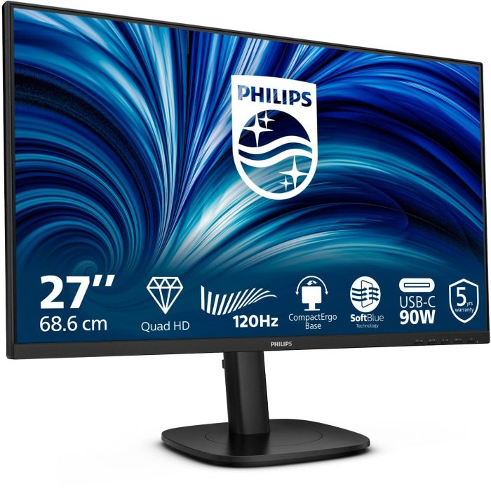 Philips Monitor 27B2U3601 27" Quad HD IPS HDMI DP USB-C Negro 1