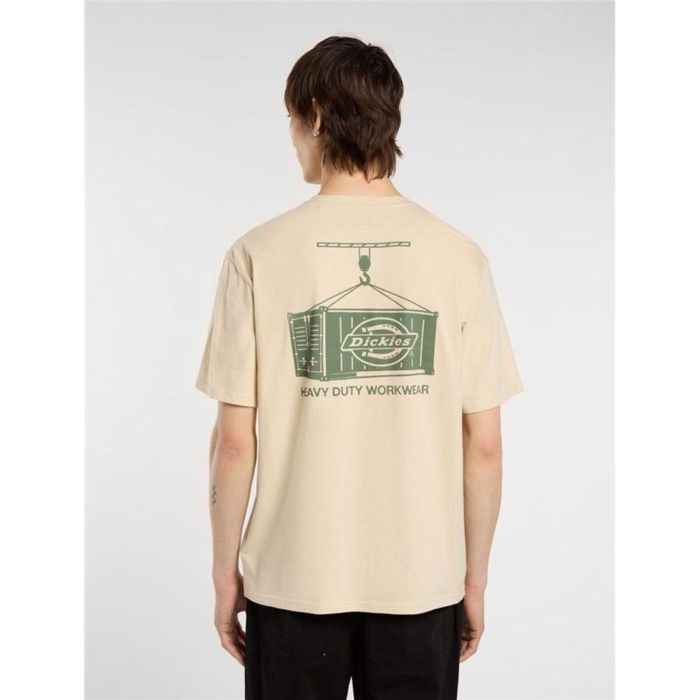 Camiseta de Manga Corta Hombre Dickies Apison Ss Beige 6-7 Años 4
