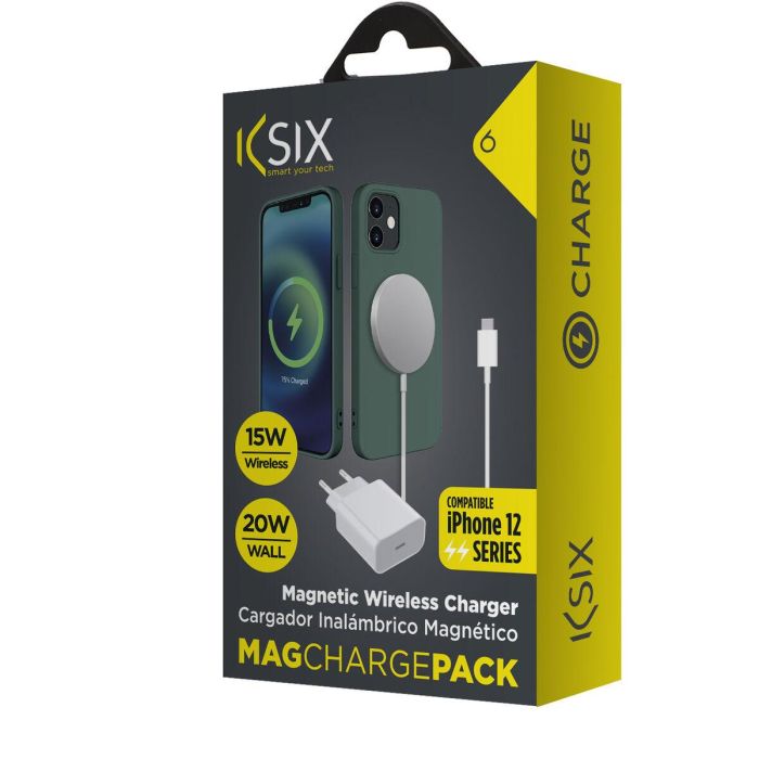 Cargador de Pared Iphone 12 KSIX Apple-compatible Blanco 14 Cargador de Pared Iphone 12 KSIX Apple-compatible Blanco 14