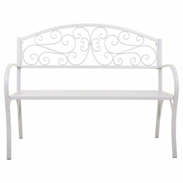 Banco Alexandra House Living Blanco Hierro 53 x 91 x 153 cm 6