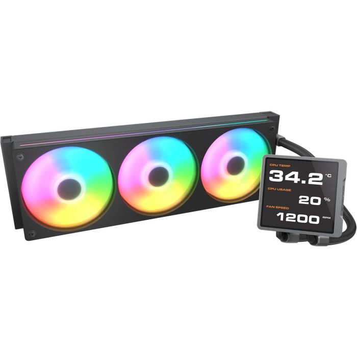 Cougar Refrigeración Líquida CPU Poseidon Vistek Pro 360 ARGB, Sistema de refrigeración líquida todo en uno para Procesador, 12 cm, Negro 1 Cougar Refrigeración Líquida CPU Poseidon Vistek Pro 360 ARGB, Sistema de refrigeración líquida todo en uno para Procesador, 12 cm, Negro 1