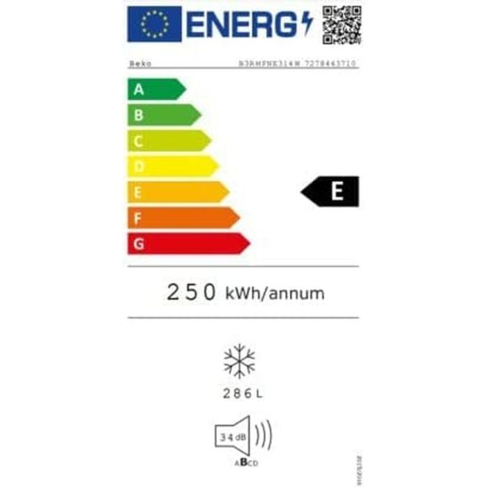 Congelador BEKO B3RMFNE314W Blanco 2 Congelador BEKO B3RMFNE314W Blanco 2