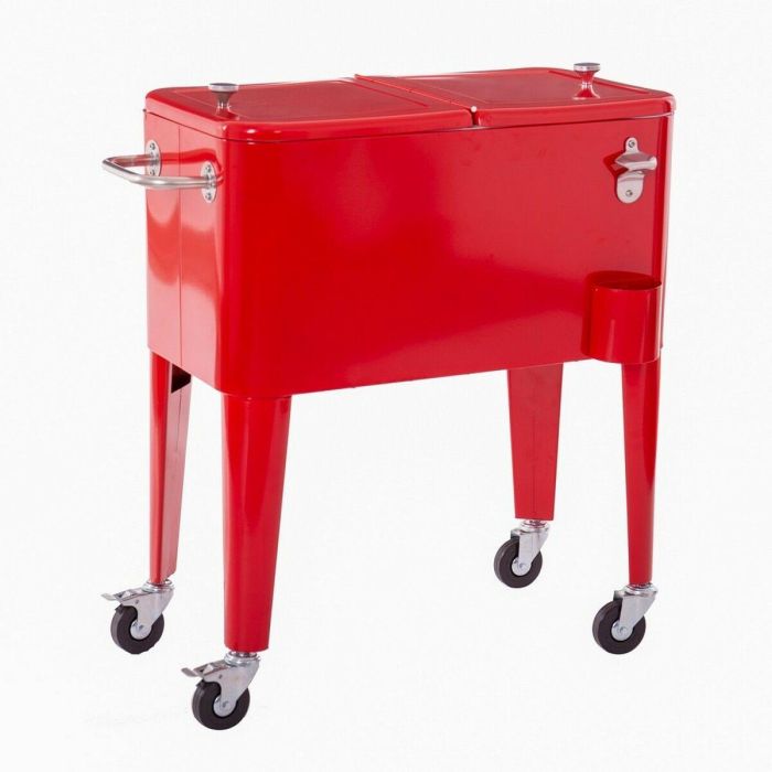 Nevera Portátil Fresh Rojo Metal 74 x 43 x 80 cm Nevera Portátil Fresh Rojo Metal 74 x 43 x 80 cm