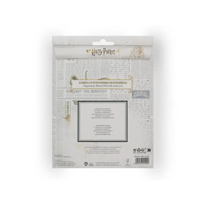 Wondee Alfombrilla Ratón Ergonómica Gel Harry Potter Hedwig con Reposamuñecas, Control Preciso y Antideslizante 7