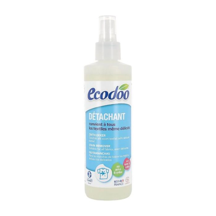 ECODOO Quitamanchas Spray 250ml para todo tipo de tejidos: manchas de fruta, verdura, vino, sangre y tinta