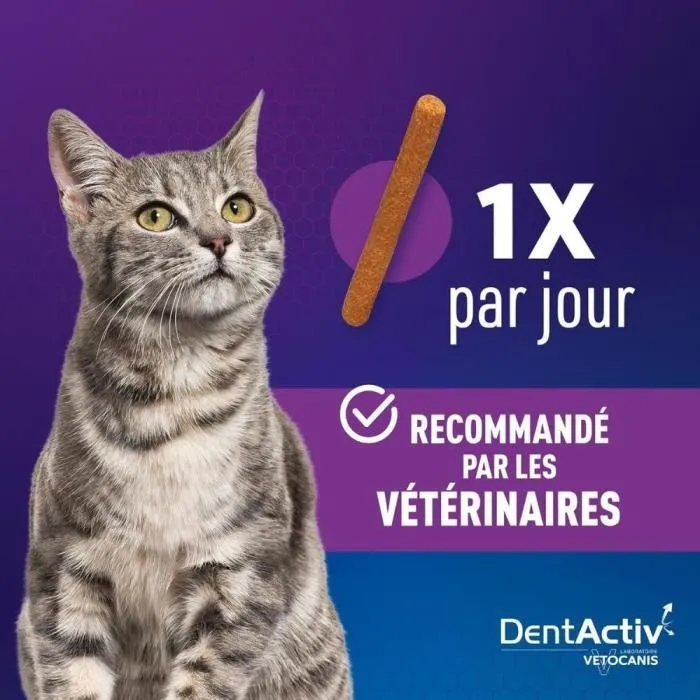 Vetocanis VET3428170007396 Sticks Higiene Bucal Gatos Sabor Salmón 10 Unidades 5