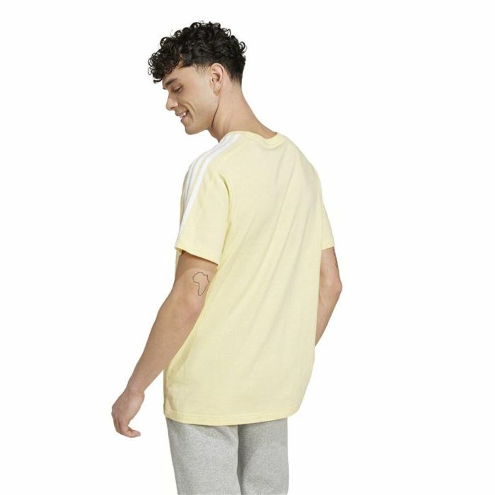 Camiseta de Manga Corta Hombre Adidas Essentials Single Jersey 3-Stripes Amarillo Camiseta de Manga Corta Hombre Adidas Essentials Single Jersey 3-Stripes Amarillo