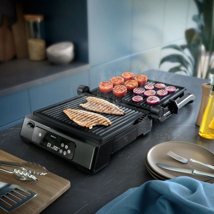Parrilla Eléctrica Philips HD6307/70 2200 W 1 Parrilla Eléctrica Philips HD6307/70 2200 W 1
