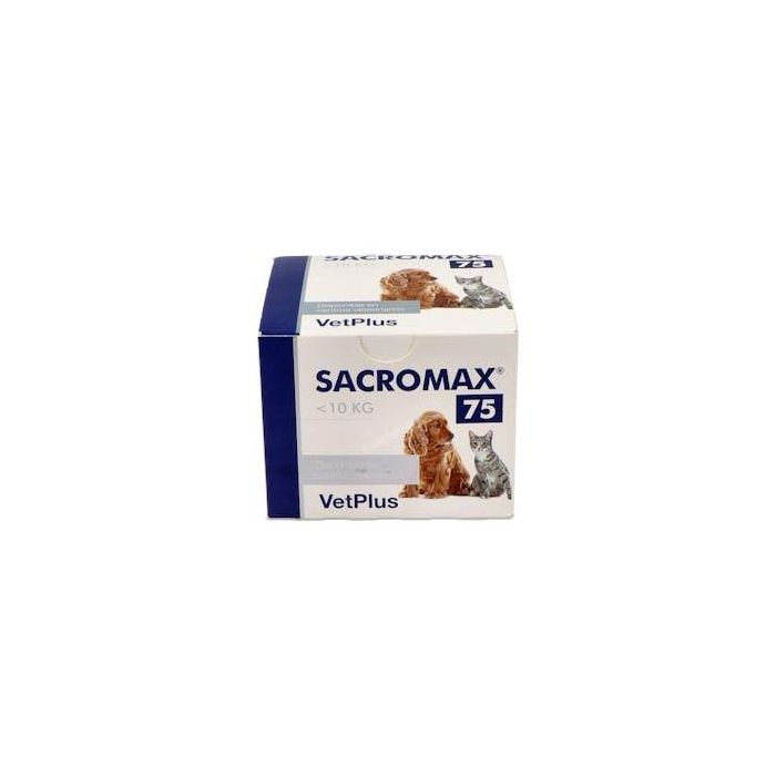 Sacromax 75 Alimento Complementario para Perros y Gatos <10 kg, 30 Sobres - Salud Hepática