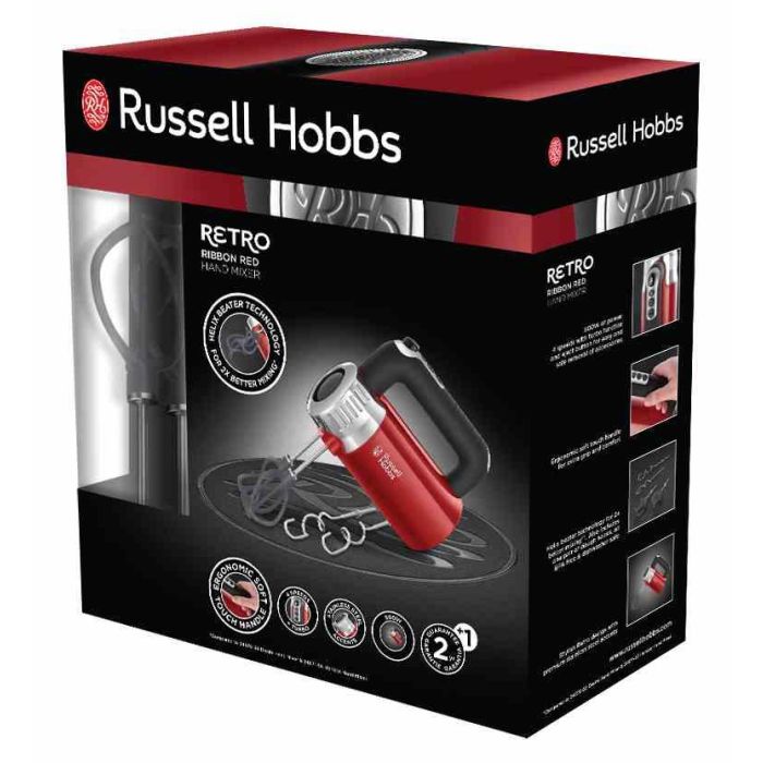 Batidora Amasadora Retro Roja RUSSELL HOBBS 25200-56 4