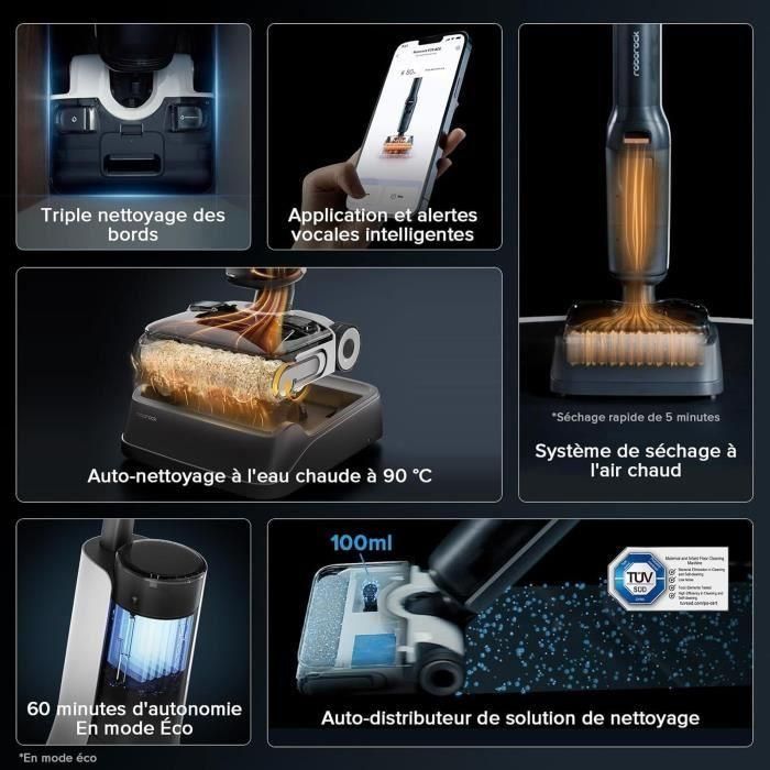 Roborock ROB6974653812478 Aspiradora Inalámbrica F25 ACE COMBO 5 en 1, 20 kPa, Lavado en Caliente 90°C, Autolimpieza Automática 1 Roborock ROB6974653812478 Aspiradora Inalámbrica F25 ACE COMBO 5 en 1, 20 kPa, Lavado en Caliente 90°C, Autolimpieza Automática 1