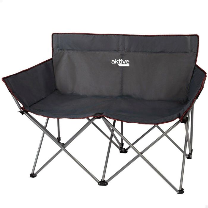 Sofá de 2 Plazas Aktive Negro Plegable 107 x 88 x 63 cm (2 Unidades) 4 Sofá de 2 Plazas Aktive Negro Plegable 107 x 88 x 63 cm (2 Unidades) 4