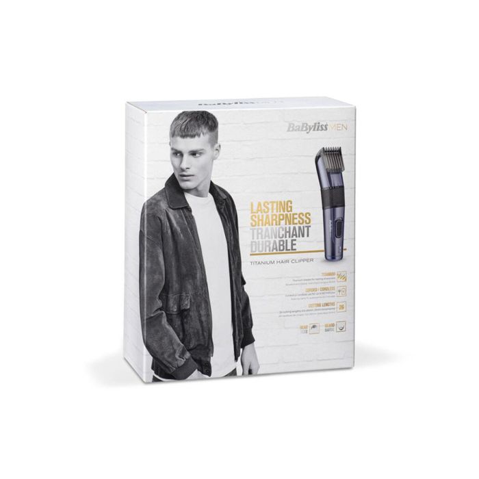 Babyliss E976E Cortapelos Pelo y Barba, Cuchillas Titanio 40mm, 26 Longitudes 0.5-25mm, Inalámbrico 60min 13 Babyliss E976E Cortapelos Pelo y Barba, Cuchillas Titanio 40mm, 26 Longitudes 0.5-25mm, Inalámbrico 60min 13