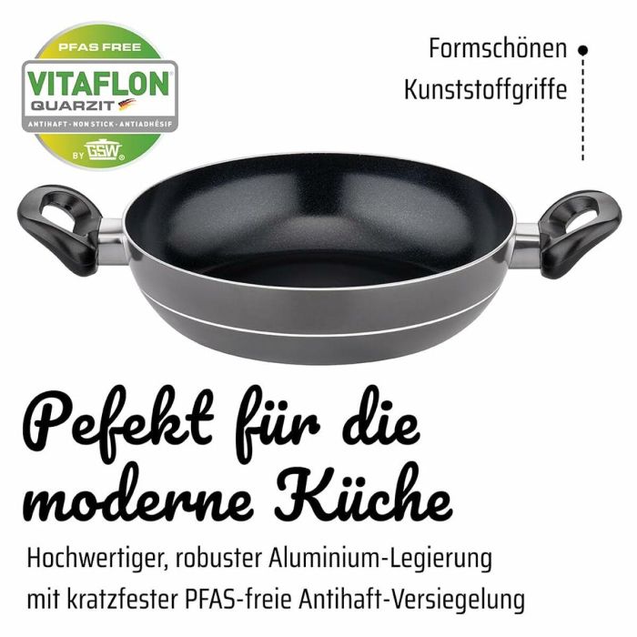 GSW GSW4005643158817 Batería de Cocina Milano Grey Aluminio Macizo para Inducción - 15 piezas - Gris 6 GSW GSW4005643158817 Batería de Cocina Milano Grey Aluminio Macizo para Inducción - 15 piezas - Gris 6