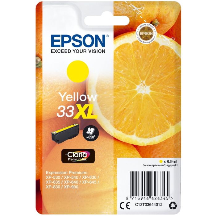EPSON Expression Home XP-530 Cartucho Amarillo 33XL
