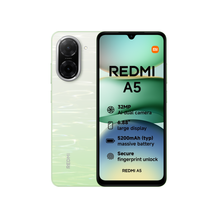 Xiaomi Redmi A5 Smartphone 4G Dual SIM 64GB Almacenamiento 3GB RAM Lake Green OEM
