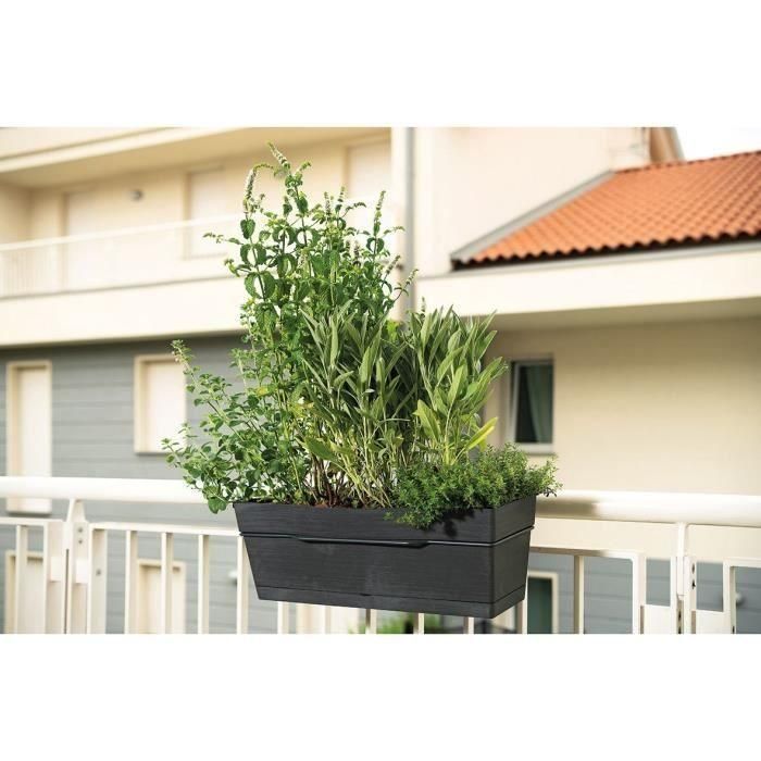 Jardinera - DEROMA - Save R Jardiniere Kit - 10L - 49cm - Gris oscuro 1