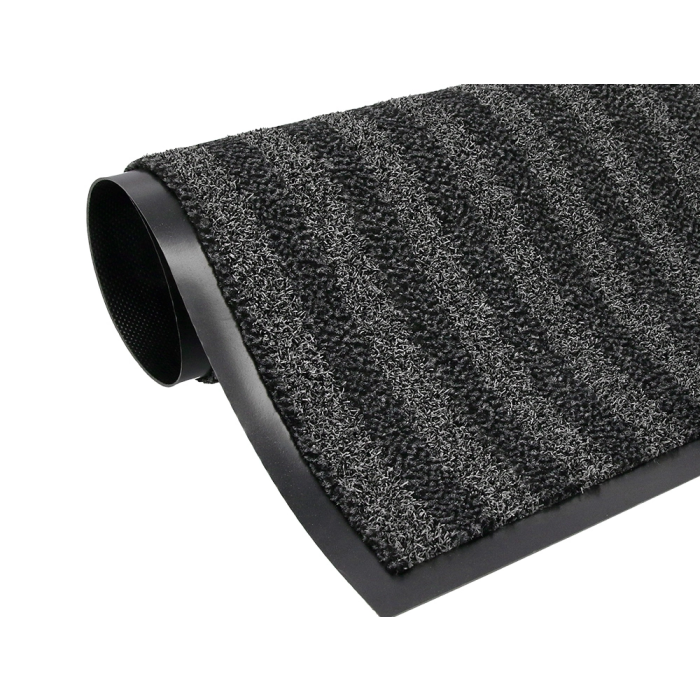 Q-connect Alfombra de Suelo Premium para Interiores Antideslizante Fibra Polipropileno y Fieltro Gris 60x40 cm 8