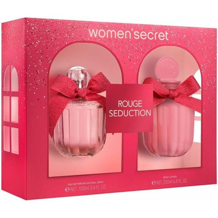 Women'Secret Rouge Seduction Cofre Regalo Mujer Eau de Parfum 100ml + Loción Corporal 200ml Fragancia Intensa Chipre Frutal