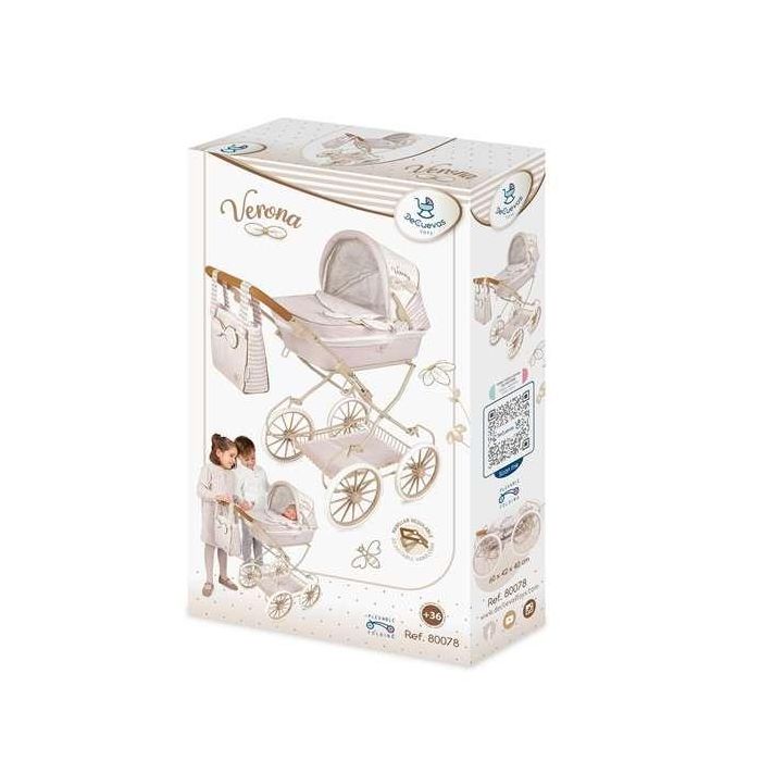 Coche de muñeca plegable para muñecas de hasta 48 cm verona 42x80x81 cm 9 Coche de muñeca plegable para muñecas de hasta 48 cm verona 42x80x81 cm 9