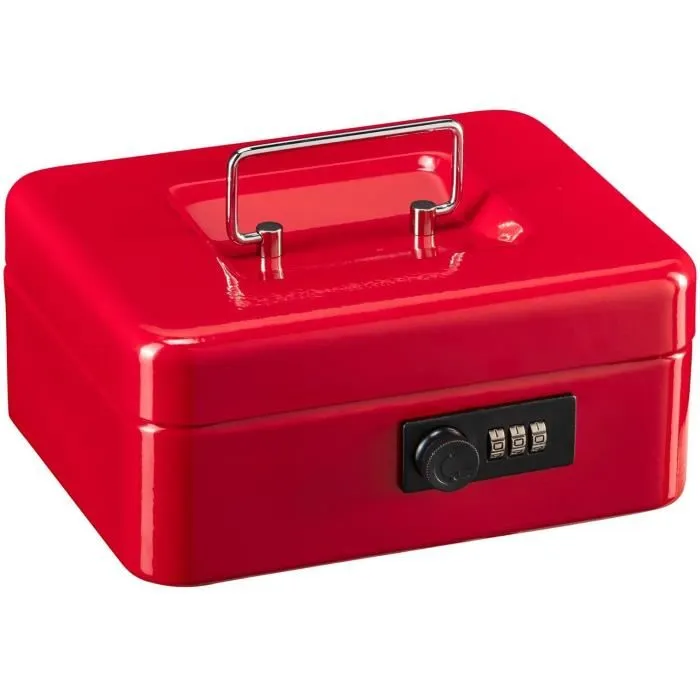 Burg Wachter Caja de Monedas Money Code 5020 Rojo con Apertura por Código, Acero Rojo 2