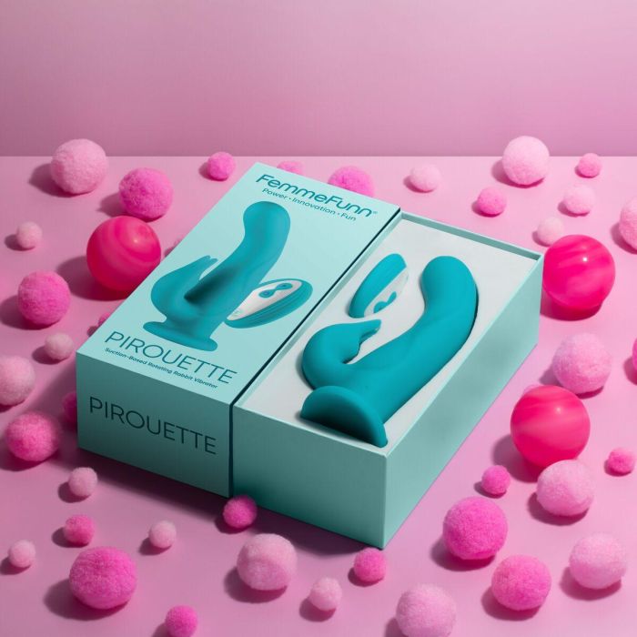 Vibrador Punto G FemmeFunn Pirouette Azul 3 Vibrador Punto G FemmeFunn Pirouette Azul 3