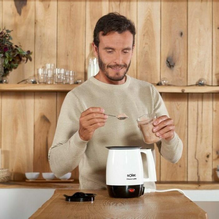 HERVIDOR SOLAC CHOCO-LATTE - CAPACIDAD 1L - INTERIOR ADHERENTE - FILTRO ANTI-NATA - CALIENTA TODO TIPO LÍQUIDOS - LIBRE PFOA 1