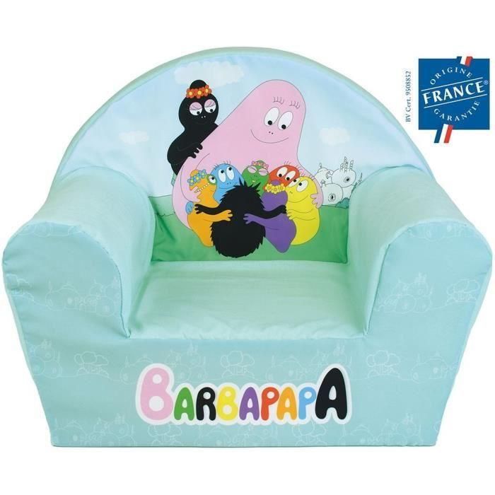 Sillón club infantil - BARBAPAPA - FUN HOUSE - Fabricado en Francia - 52 x 33 x 42 cm 1 Sillón club infantil - BARBAPAPA - FUN HOUSE - Fabricado en Francia - 52 x 33 x 42 cm 1