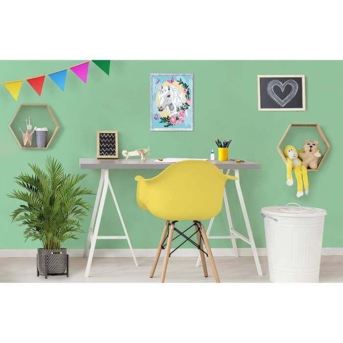 Ravensburger RAV00025834 Kit de pintura por números CreArt Kids "Unicornio florido" (18 x 24 cm), a partir de 9 años 3