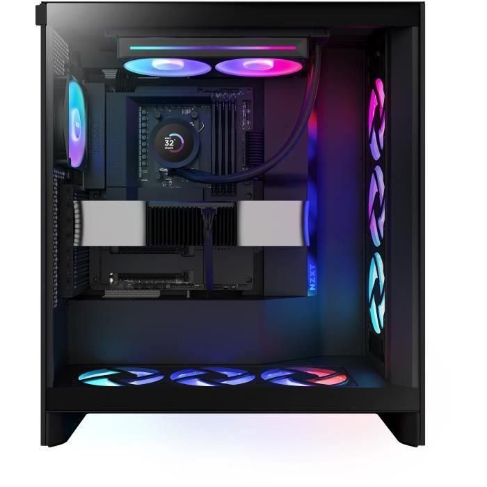 NZXT RL-KR240-B2 Kraken 240 RGB V2, Enfriamiento Líquido AIO 240mm con Pantalla 1.54", Negro, Soporte Intel/AMD 1