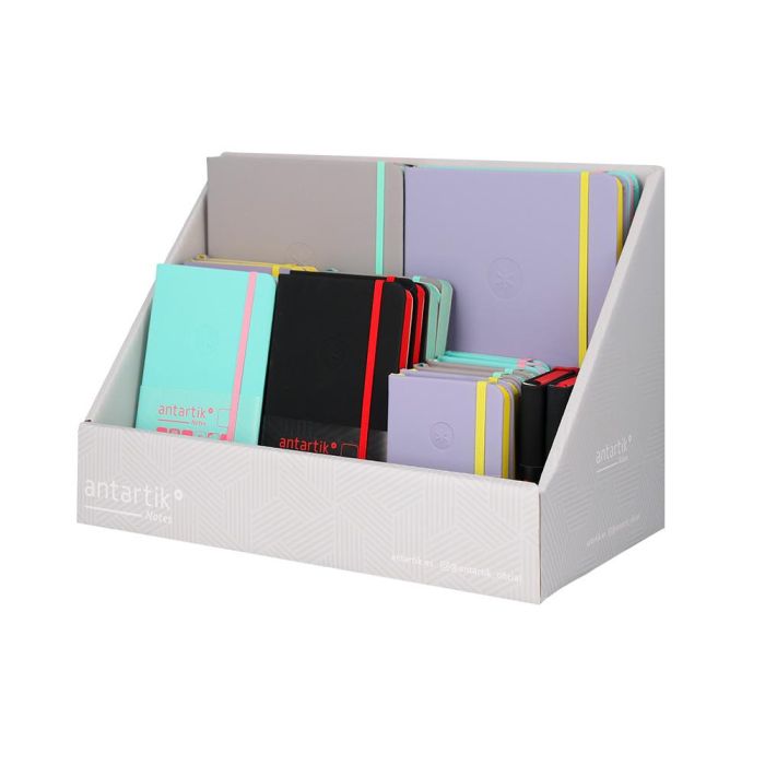 Cuaderno Con Gomilla Antartik Note Tapa Dura Y Blanda Bicolor A5-A6-A7 Expositor De 20 Unidades Surtidas 3 Cuaderno Con Gomilla Antartik Note Tapa Dura Y Blanda Bicolor A5-A6-A7 Expositor De 20 Unidades Surtidas 3