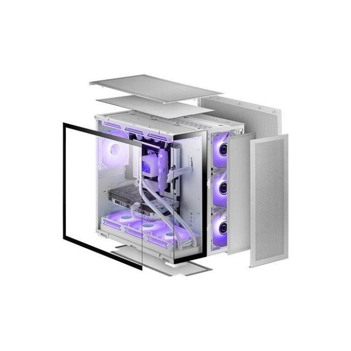 Mars Gaming MC-NOVA2 E-ATX Torre Gaming XXL Aluminio Doble Cristal Templado Panorámico 2