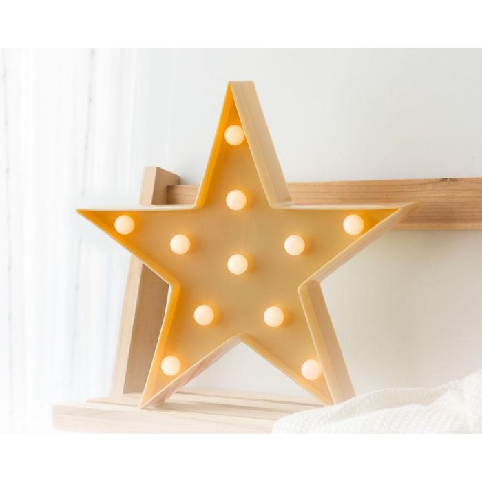 Estrella 27.5*27.5*4.5 cm Led Amarillo