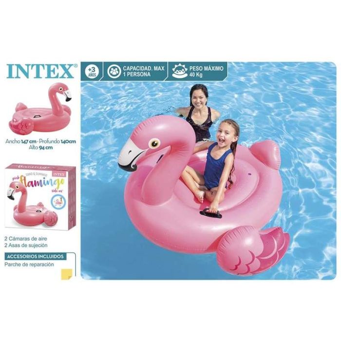 Intex Figura Hinchable Flamingo 142x137x97 cm (3+ Años) 6