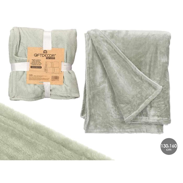 Manta Sedalina Verde 130X160Cm Giftdecor (8 Unidades) Manta Sedalina Verde 130X160Cm Giftdecor (8 Unidades)