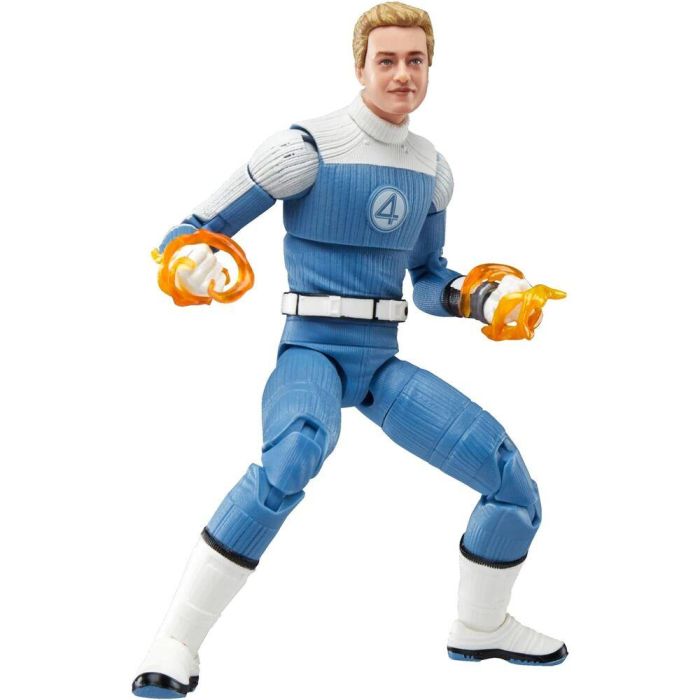 HASBRO Figura Los 4 Fantásticos Johnny Storm (Antorcha Humana) Articulada 15cm con Efecto de Fuego y Accesorios 12