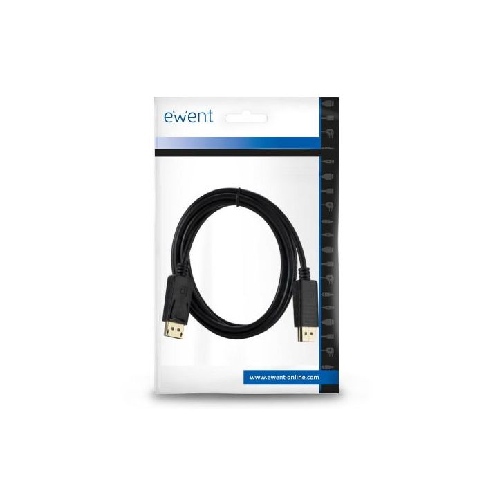 Ewent Cable DisplayPort EC1406 8K 60Hz 2m - 7680x4320, 4K 240Hz, Versión 1.4 5 Ewent Cable DisplayPort EC1406 8K 60Hz 2m - 7680x4320, 4K 240Hz, Versión 1.4 5
