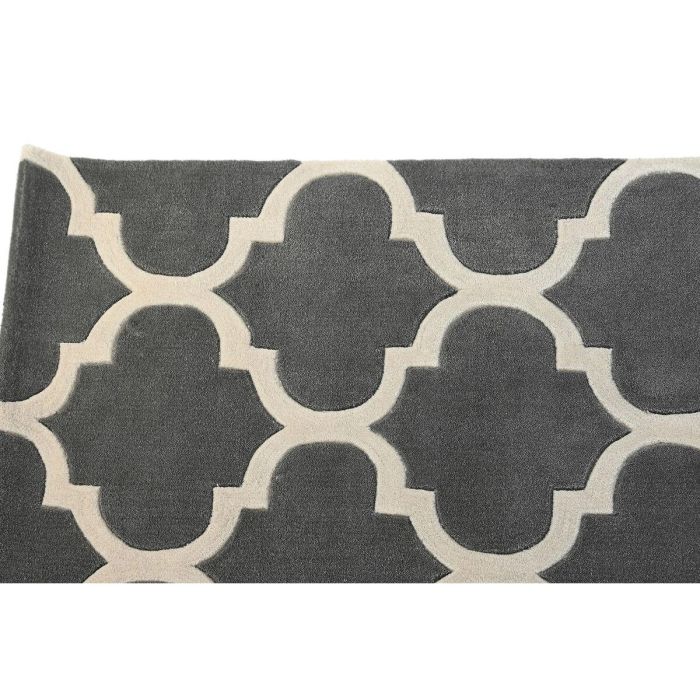 Alfombra DKD Home Decor 160 x 230 x 2 cm Gris Poliéster Étnico 1