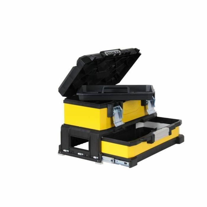 Caja de herramientas STANLEY con cajón amarillo 51cm vacía 2 Caja de herramientas STANLEY con cajón amarillo 51cm vacía 2