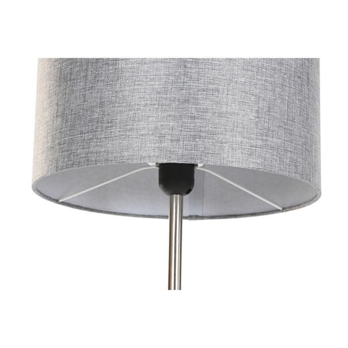 DKD Home Decor Lámpara de Pie Urban Gris Plateado E27, Metal y Poliéster 30x160x30 cm, 50W, Desmontable 3