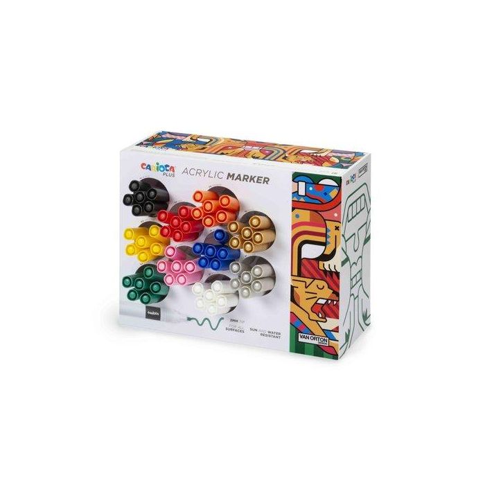 Rotulador Acrilico Carioca Plus Expositor De 60